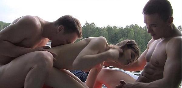  Three men in a boat (to say nothing of a pick up girl) scene 1